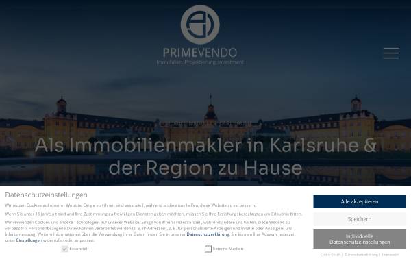 Vorschau von primevendo.de, PRIME VENDO Immobilien GmbH