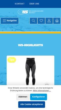 Vorschau der mobilen Webseite www.ws-workwear.de, WS Workwear