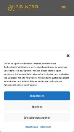 Vorschau der mobilen Webseite www.gib-nord.de, GIB-Nord
