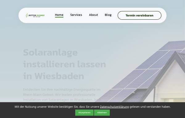 Vorschau von www.better-energy-solar.de, Better Energy GmbH