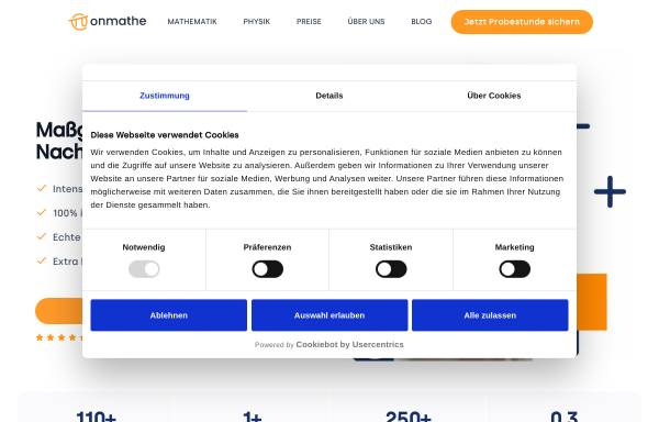 Vorschau von onmathe.de, OnMathe