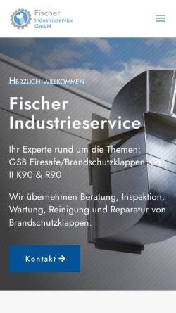Vorschau der mobilen Webseite www.fischer-industrieservice.com, Fischer Industrieservice