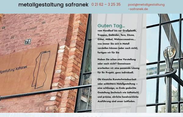 metallgestaltung safranek