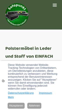 Vorschau der mobilen Webseite www.sofapunkt.de, SOFAPUNKT