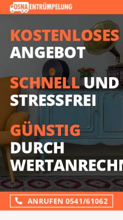 Vorschau der mobilen Webseite osna-entruempelung.de, Osna-Entrümpelung