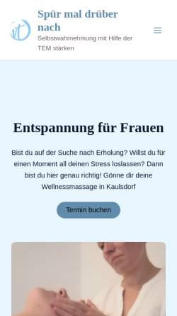 Vorschau der mobilen Webseite spuermal.de, Veronika Taig - Wellness & Beratung