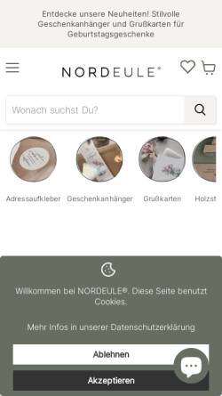 Vorschau der mobilen Webseite www.nordeule.com, NORDEULE