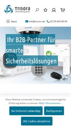 Vorschau der mobilen Webseite www.trisora.de, Trisora GmbH