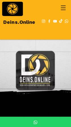 Vorschau der mobilen Webseite www.deins.online, Deins.Online