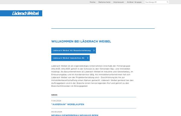 Vorschau von www.laederachweibel.ch, Läderach Weibel AG