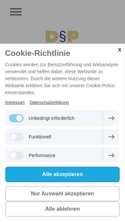 Vorschau der mobilen Webseite www.anwalt-dittmer-pettis.de, Dittmer - Pettis Rechtsanwälte
