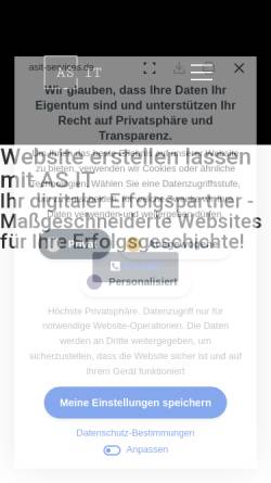 Vorschau der mobilen Webseite asit-services.de, AS IT
