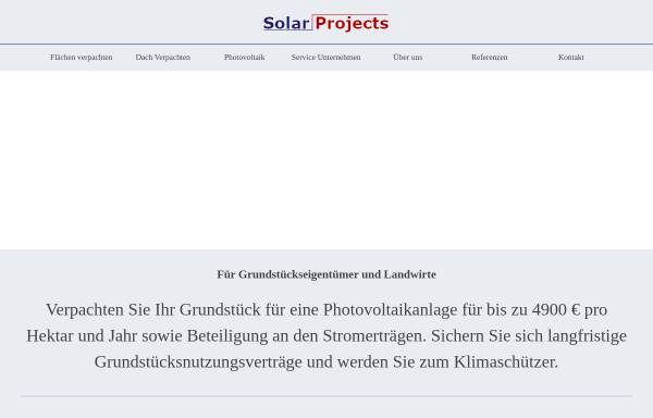 Solar Projects CP e. Kfm.