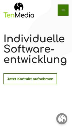 Vorschau der mobilen Webseite www.tenmedia.de, TenMedia GmbH