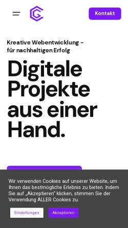 Vorschau der mobilen Webseite www.cg-webentwicklung.de, CG Webentwicklung
