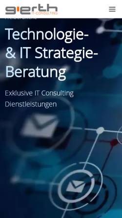 Vorschau der mobilen Webseite www.gierth-consulting.de, Gierth IT-Consulting