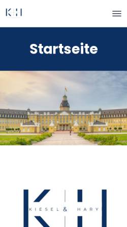 Vorschau der mobilen Webseite kh-stb.de, Kiesel & Hary Steuerberater PartG mbB