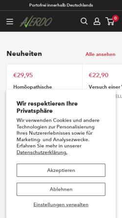 Vorschau der mobilen Webseite www.averdo.com, Averdo