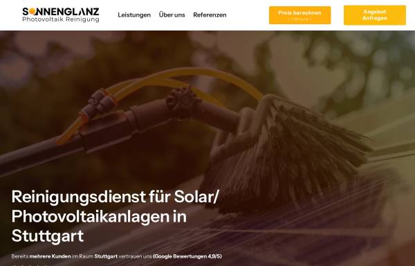 Sonnenglanz Photovoltaik Reinigung