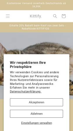 Vorschau der mobilen Webseite www.kittify.eu, Kittify. GbR