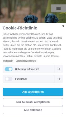 Vorschau der mobilen Webseite www.hundezentrum-denisemueller.de, HundeZentrum Denise Müller