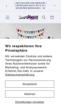 Vorschau der mobilen Webseite www.smartphonezubehoer.com, EDV Becker