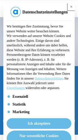 Vorschau der mobilen Webseite arcotec.com, Arcotec GmbH