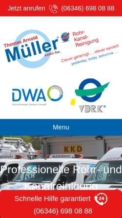 Vorschau der mobilen Webseite mueller-karotec.de, Thomas Arnold Müller KaRo-Tec UG