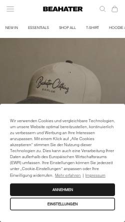 Vorschau der mobilen Webseite www.beahater.de, BEAHATER