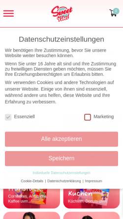 Vorschau der mobilen Webseite sweet-vibez.de, Sweet Vibez