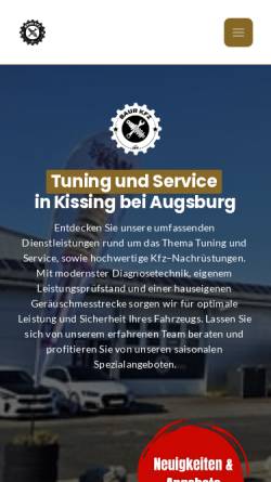 Vorschau der mobilen Webseite baur-kfz.de, Baur KFZ Service & Tuning