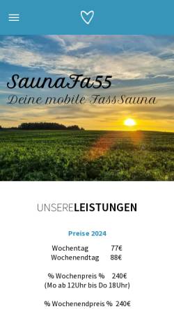 Vorschau der mobilen Webseite saunafa55.de, Saunafa55