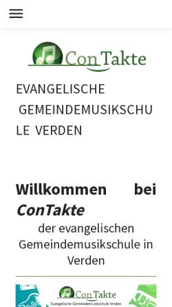 Vorschau der mobilen Webseite www.con-takte.de, ConTakte