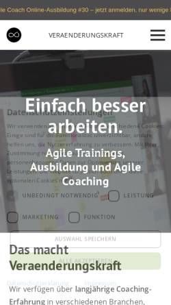 Vorschau der mobilen Webseite www.veraenderungskraft.de, Veraenderungskraft