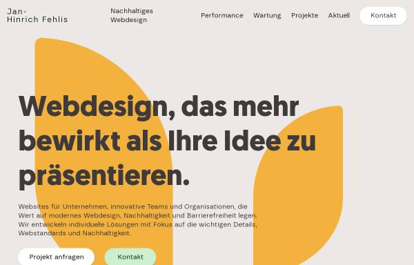 Jan-Hinrich Fehlis – Webdesign