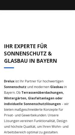Vorschau der mobilen Webseite www.drelux.de, Drelux GmbH