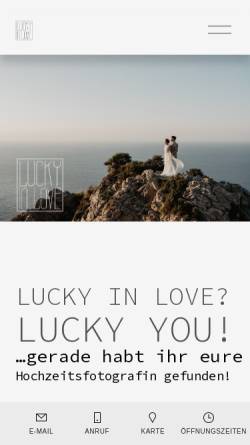 Vorschau der mobilen Webseite www.lucky-in-love.de, LUCKY IN LOVE