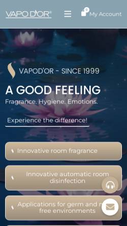 Vorschau der mobilen Webseite vapodor.com, VAPO D'OR