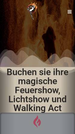 Vorschau der mobilen Webseite www.feuer-theater.de, Theatre of Fire
