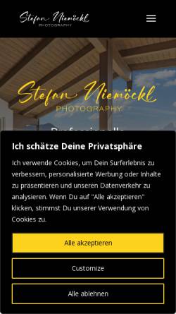 Vorschau der mobilen Webseite www.stefan-niemoeckl.com, Stefan Niemöckl Photography