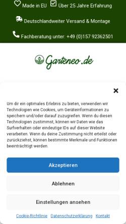 Vorschau der mobilen Webseite www.garteneo.de, Garteneo