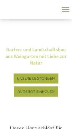 Vorschau der mobilen Webseite erdwerk-gartengestaltung.de, Erdwerk Gartengestaltung