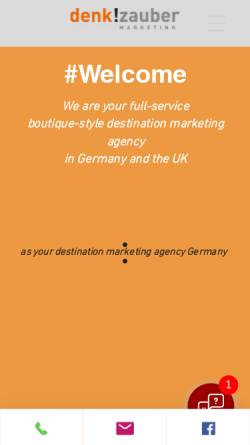 Vorschau der mobilen Webseite www.denkzauber.de, Denkzauber GmbH