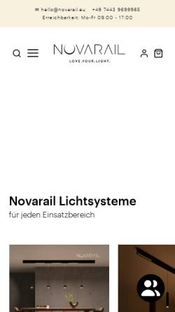 Vorschau der mobilen Webseite novarail.eu, Novarail