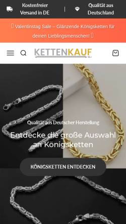 Vorschau der mobilen Webseite www.kettenkauf.de, Kettenkauf