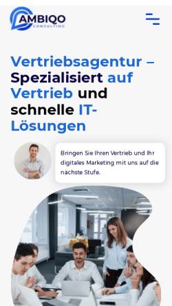 Vorschau der mobilen Webseite www.ambiqo-consulting.com, Ambiqo Consulting