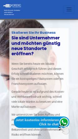 Vorschau der mobilen Webseite nordic-consulting.org, Nordic Consulting