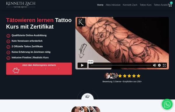 Kenneth Zach Tattoo Kurs