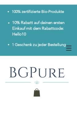 Vorschau der mobilen Webseite bgpure.com, BGPure