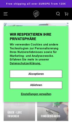 Vorschau der mobilen Webseite firstskateshop.com, First Skateshop